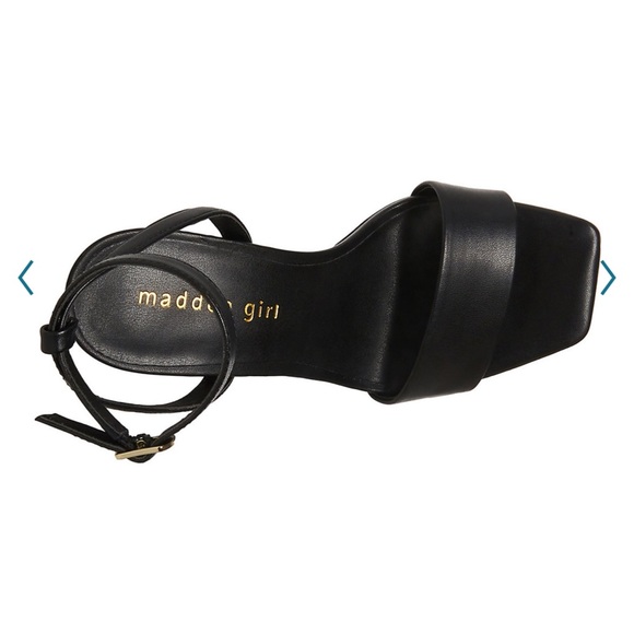 *SOLD* NIB madden girl Zoie Cafe High Heel Dress Sandals Black Size 7.5 - Picture 4 of 7